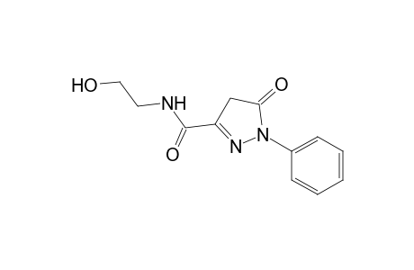 1H-pyrazole-3-carboxamide, 4,5-dihydro-N-(2-hydroxyethyl)-5-oxo-1-phenyl-