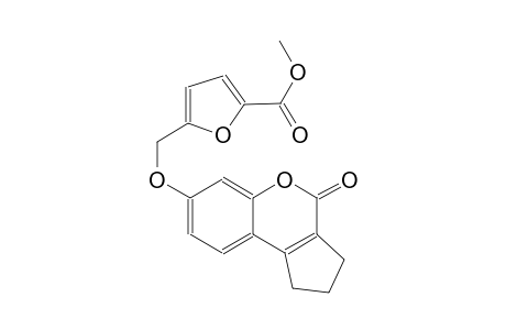 methyl 5-{[(4-oxo-1,2,3,4-tetrahydrocyclopenta[c]chromen-7-yl)oxy]methyl}-2-furoate