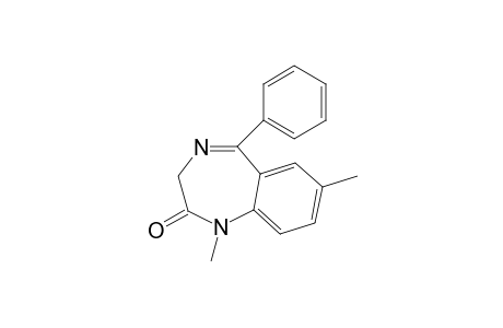 1,7-Dimethyl-5-phenyl-1,3-dihydrobenzo[e][1,4]diazepin-2-one