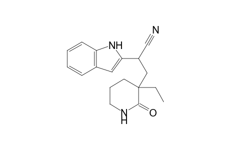 3-(3-Ethyl-2-oxopiperidin-3-yl)-2-(indol-2-yl)propionitrile