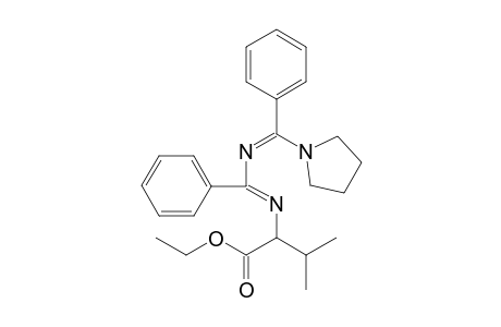 Ethyl (S)-3-Methyl-2-[({phenyl(phenyl)pyrrolidin-1-ylmethylene]amino}methylene)amino]butanoate