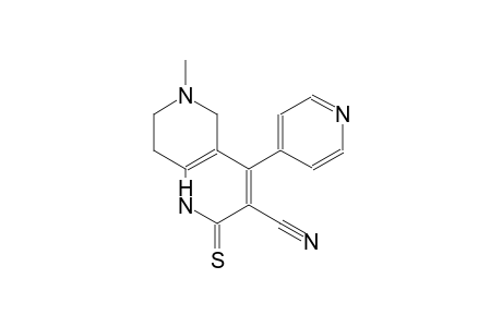 1,6-naphthyridine-3-carbonitrile, 1,2,5,6,7,8-hexahydro-6-methyl-4-(4-pyridinyl)-2-thioxo-