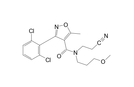 N-(2-cyanoethyl)-3-(2,6-dichlorophenyl)-N-(3-methoxypropyl)-5-methyl-4-isoxazolecarboxamide