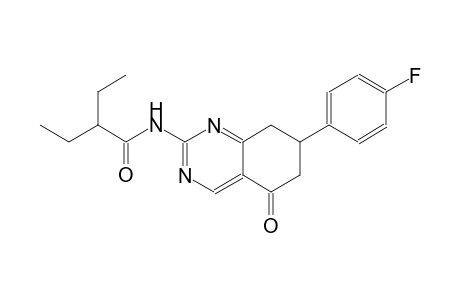2-ethyl-N-[7-(4-fluorophenyl)-5-oxo-5,6,7,8-tetrahydro-2-quinazolinyl]butanamide