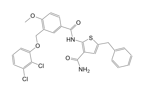 5-benzyl-2-({3-[(2,3-dichlorophenoxy)methyl]-4-methoxybenzoyl}amino)-3-thiophenecarboxamide