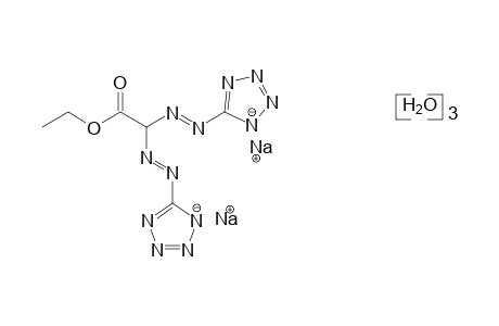 bis[(1H-tetrazol-5-yl)azo]acetic acid, ethyl ester, disodium salt, trihydrate