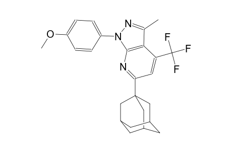 1H-pyrazolo[3,4-b]pyridine, 1-(4-methoxyphenyl)-3-methyl-6-tricyclo[3.3.1.1~3,7~]dec-1-yl-4-(trifluoromethyl)-