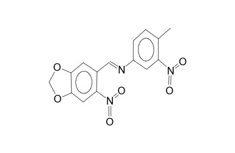 5-nitro-6E-(3-nitro-4-methylphenyliminomethyl)benzo-1,3-dioxolane