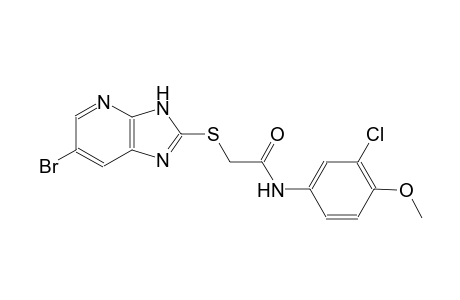 2-[(6-bromo-3H-imidazo[4,5-b]pyridin-2-yl)sulfanyl]-N-(3-chloro-4-methoxyphenyl)acetamide