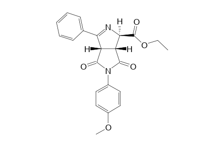Ethyl 1,3a,4,6,6a-hexahydro-4,6-dioxo-3-phenyl-5-(4-methoxyphenyl)pyrrolo[3,4-c]pyrrole-1-carboxylate