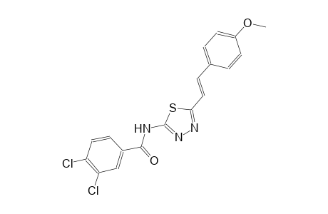 3,4-dichloro-N-{5-[(E)-2-(4-methoxyphenyl)ethenyl]-1,3,4-thiadiazol-2-yl}benzamide