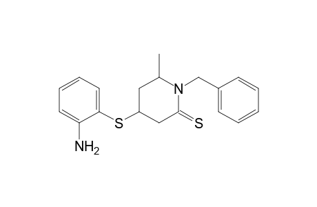 4-((2-Amino-phenylthio)-1-benzyl-6-methylpiperidin-2-thione
