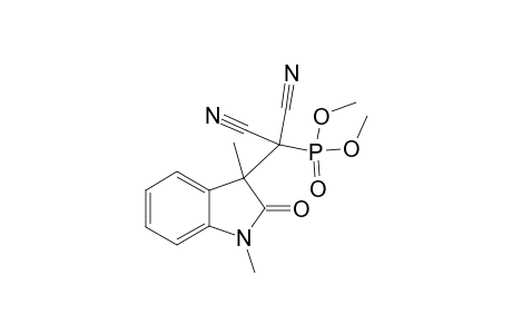 Dimethyl [dicyano(2,3-dihydro-1,3-dmethyl-2-oxo-1H-indol-3-yl)mthyl]phosphonate