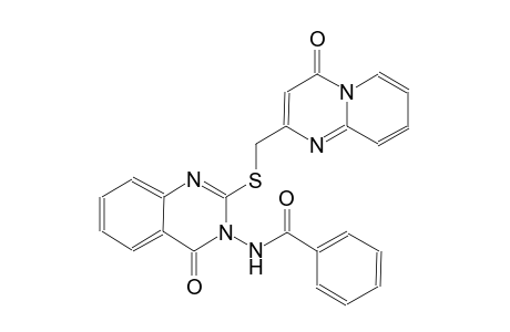 benzamide, N-(4-oxo-2-[[(4-oxo-4H-pyrido[1,2-a]pyrimidin-2-yl)methyl]thio]-3(4H)-quinazolinyl)-
