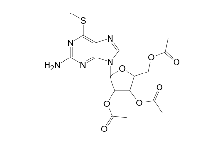 2-Amino-6-methylthio-9.beta.-(2',3',5'-tri-O-acetyl-D-ribofuranosyl)purine
