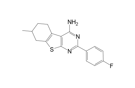2-(4-Fluorophenyl)-5,6,7,8-tetrahydro-7-methyl[1]benzothieno[2,3-d]pyrimidin-4-amine