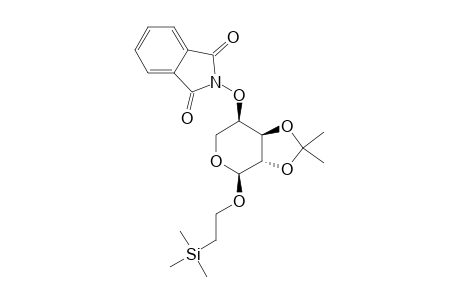 2'-TRIMETHYLSILYLETHYL-2,3-O-ISOPROPYLIDENE-4-O-(N-PHTHALIMIDO)-ALPHA-L-ARABINOPYRANOSIDE