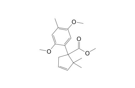 1-(2,5-dimethoxy-4-methyl-phenyl)-2,2-dimethyl-cyclopent-3-ene-1-carboxylic acid methyl ester
