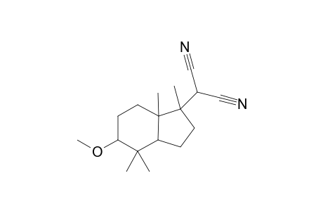 2-(5-Methoxy-1,4,4,7a-tetramethyl-2,3,3a,5,6,7-hexahydroinden-1-yl)malononitrile
