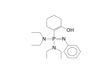 2-HYDROXY-1-CYCLOHEXENYL(PHENYLIMIDO)PHOSPHONIC ACID, TETRAETHYLDIAMIDE