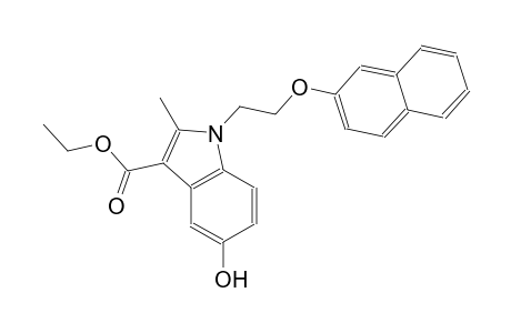 1H-indole-3-carboxylic acid, 5-hydroxy-2-methyl-1-[2-(2-naphthalenyloxy)ethyl]-, ethyl ester