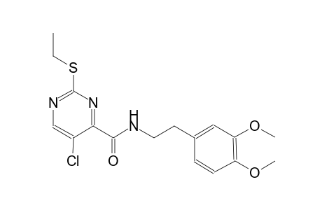 4-pyrimidinecarboxamide, 5-chloro-N-[2-(3,4-dimethoxyphenyl)ethyl]-2-(ethylthio)-