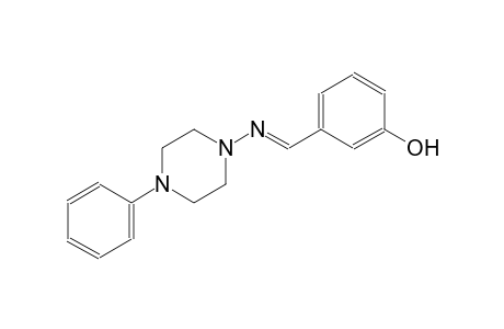 phenol, 3-[(E)-[(4-phenyl-1-piperazinyl)imino]methyl]-