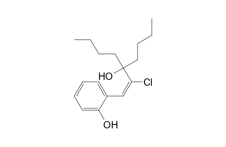 (E)-2-Chloro-1-(o-hydroxyphenyl)-3-butylhept-1-en-3-ol