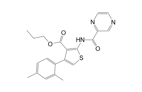 propyl 4-(2,4-dimethylphenyl)-2-[(2-pyrazinylcarbonyl)amino]-3-thiophenecarboxylate