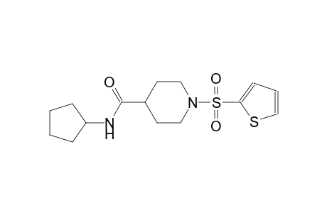 N-cyclopentyl-1-(2-thienylsulfonyl)-4-piperidinecarboxamide