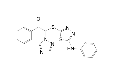 .omerga.-(5-Phenylamino-1,3,4-thiadiazol-2-thiol)-.omega.-(1H-1,2,4-triazol-1-yl)acetophenone