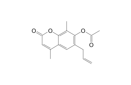 6-allyl-4,8-dimethyl-7-hydroxycoumarin, acetate
