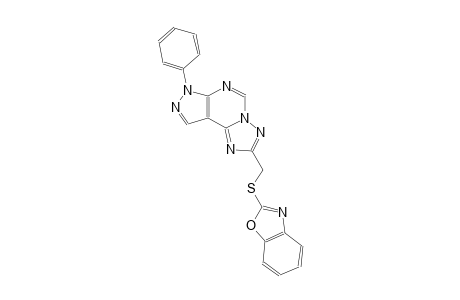 2-[(1,3-benzoxazol-2-ylsulfanyl)methyl]-7-phenyl-7H-pyrazolo[4,3-e][1,2,4]triazolo[1,5-c]pyrimidine