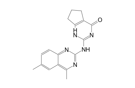 2-[(4,6-dimethyl-2-quinazolinyl)amino]-1,5,6,7-tetrahydro-4H-cyclopenta[d]pyrimidin-4-one