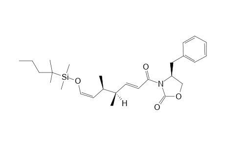 (4'R,5'R,4S)-4-Benzyl-3-[(4',5'-dimethyl-7'-thexyldimethylsiloxy)-2'E,6'Z-heptadienoyl]oxazolidin-2-one