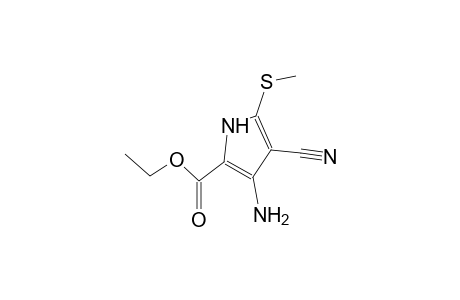 2-ethoxycarbonyl-3-amino-4-cyano-5-methylthiopyrrole