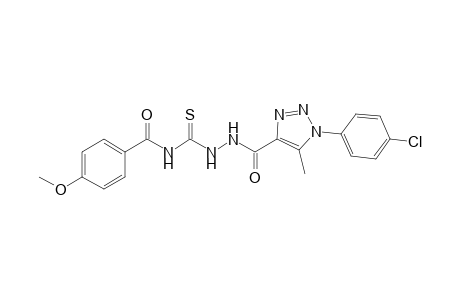 4-(4-Methoxybenzoyl)-1-[1-(p-chlorophenyl)-5-methyl-1,2,3-triazole-4-carbonyl]thiosemicarbazide