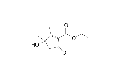 3-Hydroxy-2,3-dimethyl-5-oxo-1-cyclopentenecarboxylic acid ethyl ester
