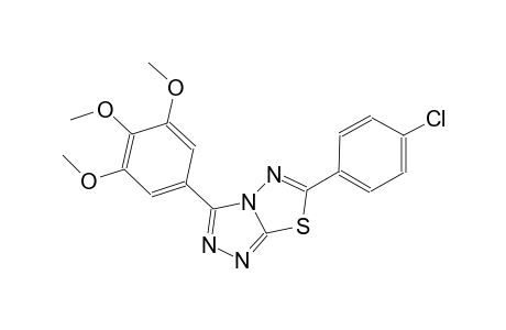 6-(4-chlorophenyl)-3-(3,4,5-trimethoxyphenyl)[1,2,4]triazolo[3,4-b][1,3,4]thiadiazole