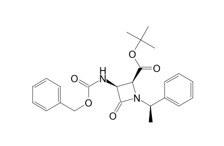 (3S,4S)-3-[(Benzyloxycarbonyl)amino]-4-(tert-butoxycarbonyl)-1-[(R)-1-phenylethyl]-2-azetidinone