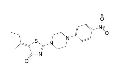 (5Z)-5-(1-methylpropylidene)-2-[4-(4-nitrophenyl)-1-piperazinyl]-1,3-thiazol-4(5H)-one
