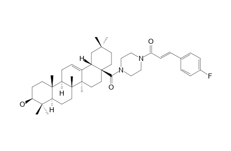 (3-HYDROXY-OLEAN-12-EN-28-YL)-[4-(4'-FLUORO)-CINNAMAMIDO-PIPERAZIN-1-YL]-METHANONE