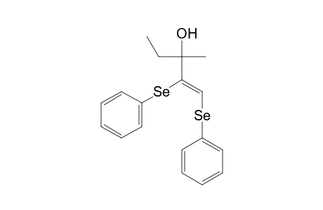 (Z)-3-Methyl-1,2-bis(phenylselanyl)pent-1-ene-3-ol