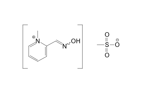 2-formyl-1-methylpyridinium methanesulfonate, oxime