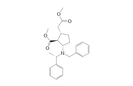 METHYL-(1S,2S,5S,ALPHA-S)-2-N-BENZYL-N-ALPHA-METHYLBENZYLAMINO-5-METHOXYCARBONYLMETHYL-CYCLOPENTANE-1-CARBOXYLATE
