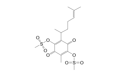 methanesulfonic acid [5-(1,5-dimethylhex-4-enyl)-3,6-diketo-2-methyl-4-methylsulfonyloxy-1-cyclohexa-1,4-dienyl] ester