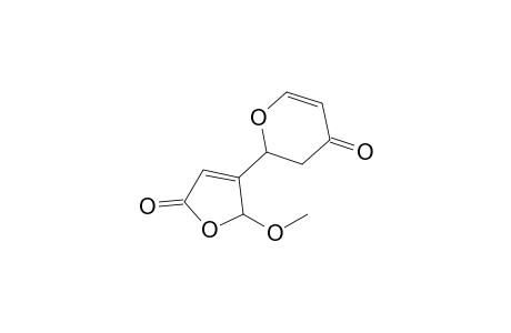 2-(2-Methoxy-5-oxidanylidene-2H-furan-3-yl)-2,3-dihydropyran-4-one