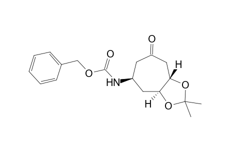 (phenylmethyl) N-[(3aS,7R,8aS)-2,2-dimethyl-5-oxidanylidene-3a,4,6,7,8,8a-hexahydrocyclohepta[d][1,3]dioxol-7-yl]carbamate