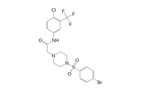 1-piperazineacetamide, 4-[(4-bromophenyl)sulfonyl]-N-[4-chloro-3-(trifluoromethyl)phenyl]-