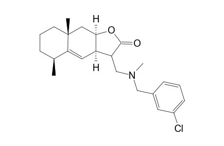 (3aR,5S,8aR,9aR)-3-{[(3-chlorobenzyl)(methyl)amino]methyl}-3a,5,6,7,8,8a,9,9a-octahydro-5,8a-dimethylnaphtho[2,3-b]furan-2(3H)-one